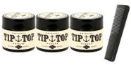 Pacote original de 125 ml à base de água Pomade Tip Top com 3