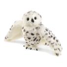 Pacote padrão Hand Puppet Folkmanis Snowy Owl branco preto Pacote padrão Hand Puppet Folkmanis Snowy Owl branco preto