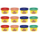 Pacote Play-Doh PD compartilhável, latas de 28 g, 12 unidades, 4 cores