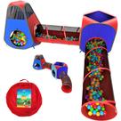 Pacote Play Tent and Tunnel Playz Red & Blue para crianças