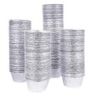 Pacote Ramekins Kingrol 300 de folha de alumínio de 120 ml para cupcake de torta