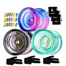 Pacote responsivo Yoyo MAGICYOYO K2 Crystal de 3 com acessórios