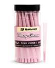 Pacote Rolling Cones Blazy Susan Pink de 50 quilates para fumar vegano
