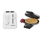 Pacote: torradeira Cuisinart, forno de 2 fatias e máquina de waffles