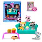 Pacote Toy Littlest Pet Shop Diner Dash Play com 3 Bobble Head