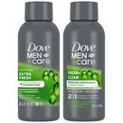 Pacote Travel Essentials Dove Men+Care para lavagem corporal e facial