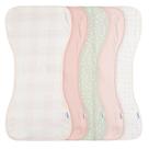 Pacote unissex Burp Cloths Gerber Baby com 5, rosa, 10,5 x 21 cm
