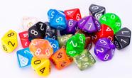 Pacote variado de 25 dados de 10 lados Easy Roller Dice Co.