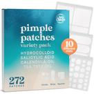 Pacote variado de adesivos para espinhas LivaClean 272 CT com óleo de melaleuca