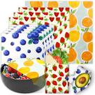 Pacote WDG com 9 embalagens de cera de abelha para armazenamento de alimentos, orgânico, laranja Pacote WDG com 9 embalagens de cera de abelha para armazenamento de alimentos, orgânico, laranja