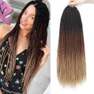 Pacotes de 7 tranças de crochê DVation Senegalese Twist Hair (14 cm)