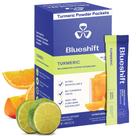 Pacotes de açafrão em pó Blueshift Sabor cítrico de cúrcuma
