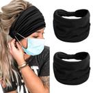 Pacotes de bandanas TERSE com 2 botões para máscara, protetores de ouvido Pacotes de bandanas TERSE com 2 botões para máscara, protetores de ouvido