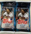 Pacotes de beisebol Topps Series 1 2024 - Monster Box, 2 pacotes