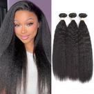 Pacotes de cabelo ALLRUN Kinky Straight Brazilian Virgin x3