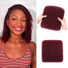 Pacotes de cabelo construídos em Afro Kinky's Bulk Human Hair 99J 30cm Pacotes de cabelo construídos em Afro Kinky's Bulk Human Hair 99J 30cm