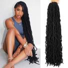 Pacotes de cabelo de crochê Datuoda, 36 cm, fechos falsos, pré-enrolados, 1B