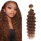 Pacotes de cabelo DiexRlamx Deep Wave Color 30 Brown 34 polegadas