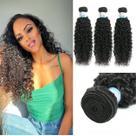 Pacotes de cabelo EMOL Kinky Curly Human Hair 10-14 polegadas 300g
