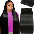 Pacotes de cabelo FMIDKOU 12A Straight Human Hair 50 55 60cm Pacotes de cabelo FMIDKOU 12A Straight Human Hair 50 55 60cm