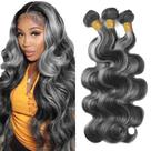 Pacotes de cabelo Fridnae Highlight P1b Grey Body Wave 50 cm 3 pacotes