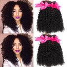 Pacotes de cabelo Hermosa 10A Cabelo humano encaracolado 3 pacotes 30 35 40 cm