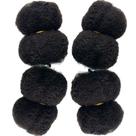 Pacotes de Cabelo Humano DISTINS - Afro Kinky Tight - 20cm - 4 Unidades
