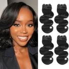 Pacotes de cabelo HVN-KVVM Body Wave 10-16 polegadas 200g 12A (4 pacotes) Pacotes de cabelo HVN-KVVM Body Wave 10-16 polegadas 200g 12A (4 pacotes)