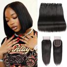 Pacotes de cabelo Liang Dian Straight 8 8 10 10 +25 cm com fecho Pacotes de cabelo Liang Dian Straight 8 8 10 10 +25 cm com fecho