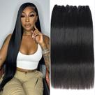 Pacotes de cabelo menalue 16A, liso, 100% cru, cabelo vietnamita