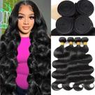 Pacotes de cabelo Miminis 12A Body Wave 100% virgem brasileira