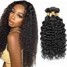 Pacotes de cabelo NiegMeag Kinky Curly Human Hair 50 55 60cm 8A