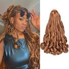 Pacotes de cabelo pré-esticado, trançado, Vitorish, 16 cm, 8 pacotes para mulheres negras