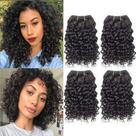 Pacotes de cabelo Selina Brazilian Curly 4x 50g (8-24") Virgin