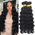 Pacotes de cabelo Taziza Loose Deep Wave 100% cabelo humano (45-60 cm)