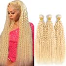 Pacotes de cabelo YOUNGHANN Blonde 613 Curly Brazilian 16-20cm