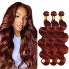 Pacotes de cabelo ZevPiul Brazilian Virgin Red Straight 3x60cm