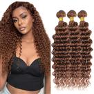 Pacotes de cabelo ZevPiul Red Deep Wave Brazilian Virgin Remy Hair