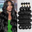 Pacotes de cabelo ZGWG 12A Body Wave 100% cabelo humano brasileiro