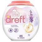 Pacotes de detergente para roupa Dreft HE Compatible Lavender, 25 unidades