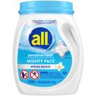 Pacotes de detergente para roupa, todos sensíveis, frescos, 60 unidades Pacotes de detergente para roupa, todos sensíveis, frescos, 60 unidades