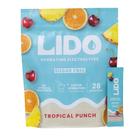 Pacotes de eletrólito em pó LIDO Tropical Punch 28 Sticks