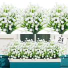 Pacotes de flores artificiais AGIRL 24 para decoração de exteriores
