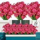 Pacotes de flores artificiais AGIRL 24 para decoração de exteriores
