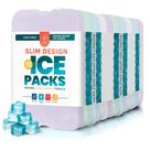 Pacotes de gelo Healthy Packers Slim, reutilizáveis, 18x12x1,3 cm, conjunto 10
