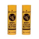 Pacotes de manteiga de cacau Cococare 100% natural, pacote com 2