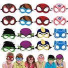 Pacotes de máscaras de super-heróis Party Favors, 16 pacotes para vestir crianças