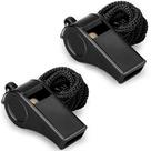Pacotes de plástico Whistle Hipat Sports com cordão (preto)