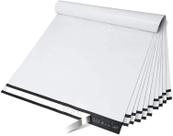 Pacotes de poliéster Fuxury Large 60 x 60 cm, 100 unidades, impermeáveis, brancos