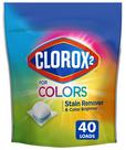 Pacotes de removedor de manchas e clareador de cores CLOROX 2 (40 unidades)